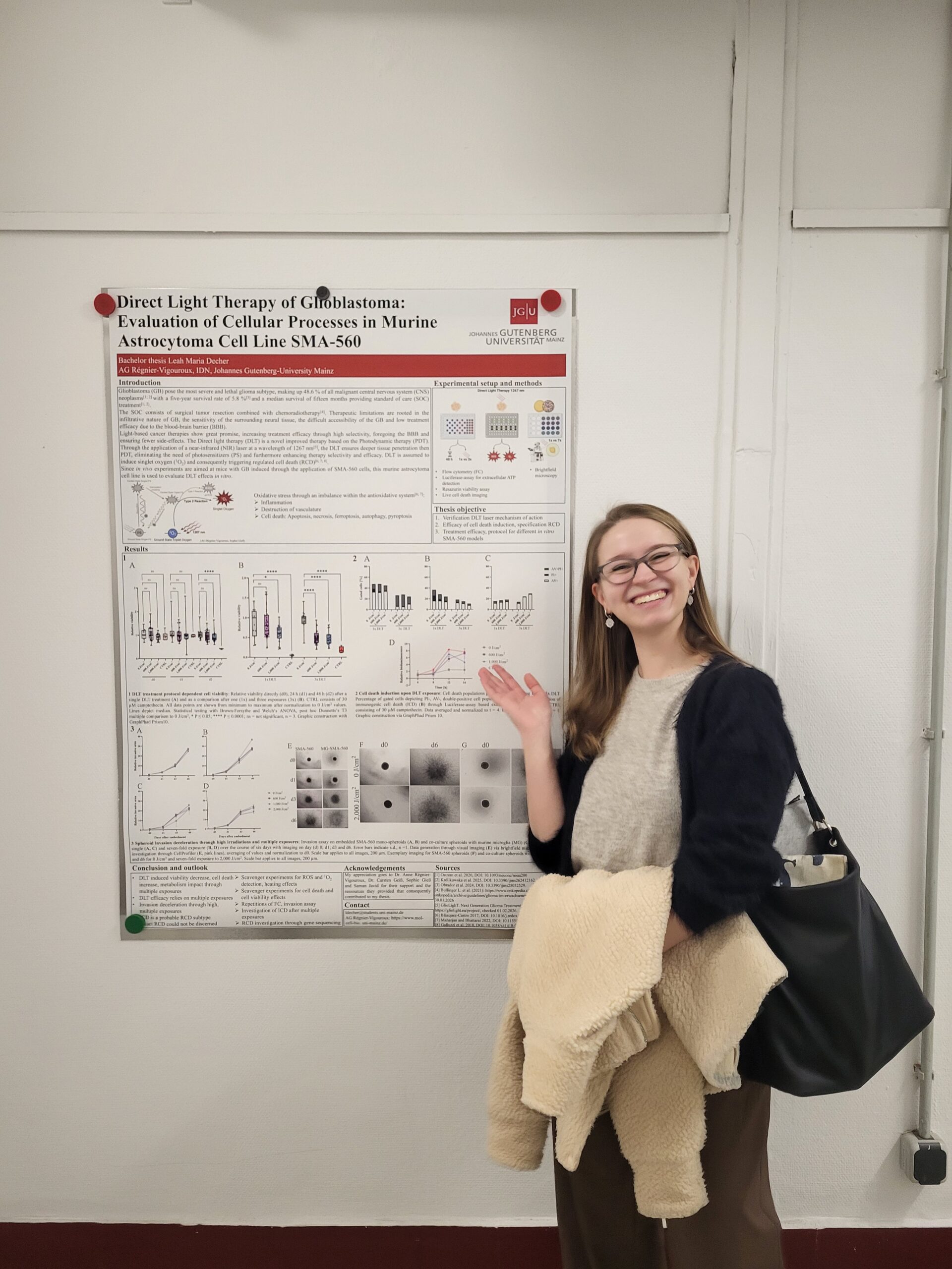 GlioLighT BSc student defends her thesis